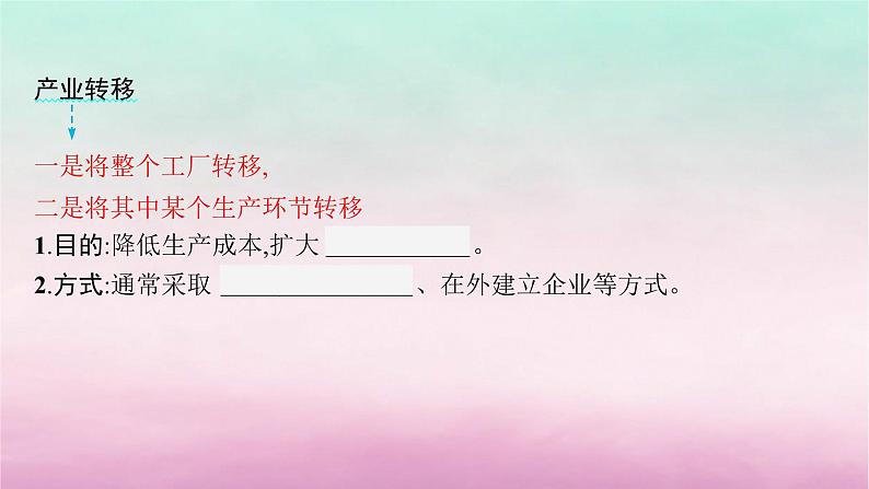 适用于新教材2024版高考地理一轮总复习第10章产业区位选择第20讲课时2工产业转移及其影响课件湘教版 (1)04