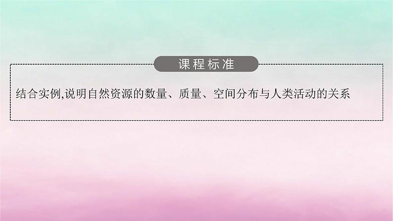 适用于新教材2024版高考地理一轮总复习第13章自然资源与国家安全第27讲自然资源与人类活动课件湘教版03