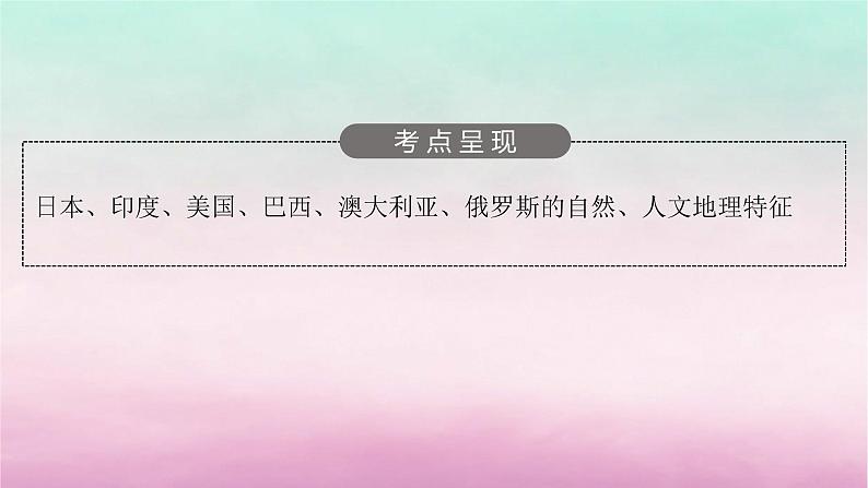 适用于新教材2024版高考地理一轮总复习第15章世界地理第34讲世界主要国家课件湘教版03