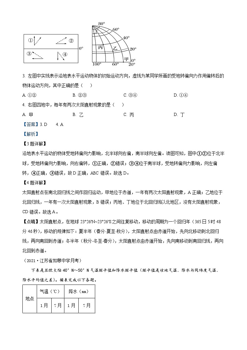 精品解析：云南省楚雄第一中学2022-2023学年高二下学期期末地理试题（解析版）02