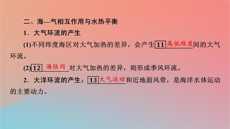 2023年新教材高中地理第4章陆地水与洋流第3节海_气相互作用课件湘教版选择性必修1第7页