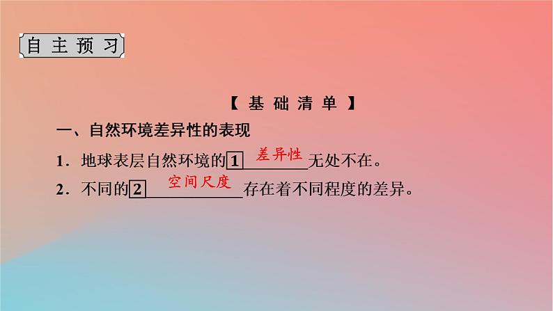 2023年新教材高中地理第5章自然环境的整体性与差异性第2节自然环境的地域差异性课件湘教版选择性必修104