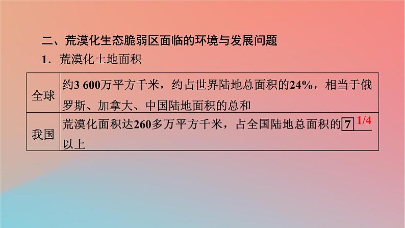 2023年新教材高中地理第2章区域发展第4节生态脆弱区的综合治理__以我国荒漠化地区为例课件湘教版选择性必修2第7页