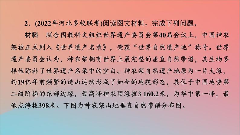 2023年新教材高中地理热点微专题5第5章自然地理环境的整体性和地域分异规律课件中图版选择性必修107