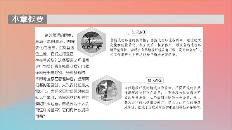 2023年新教材高中地理第5章自然地理环境的整体性和地域分异规律第1节自然地理环境的整体性课件中图版选择性必修102