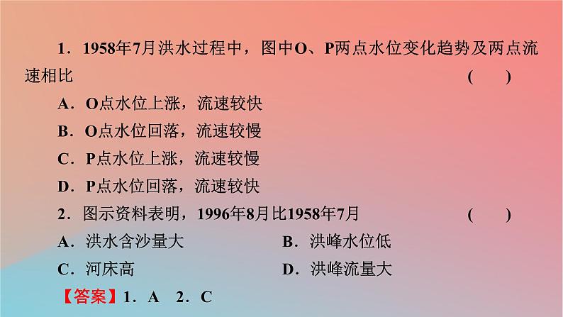 2023年新教材高中地理章末整合提升4第4章地球上水的运动与能量交换课件中图版选择性必修107