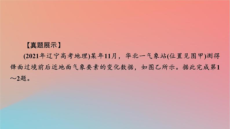 2023年新教材高中地理章末整合提升3第3章天气的成因与气候的形成课件中图版选择性必修106