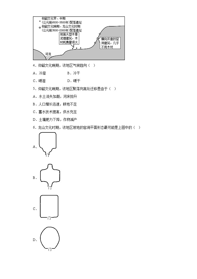 2019–2023年高考地理分类汇编专题11人类与地理环境的协调发展02