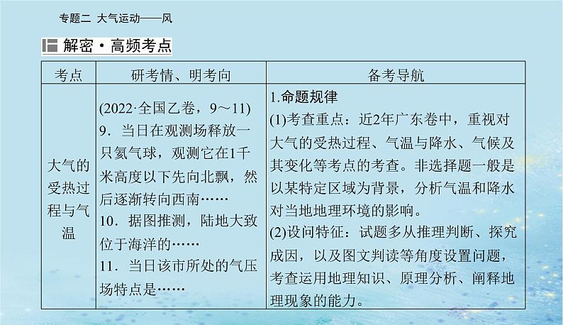 2023高考地理二轮专题复习与测试第一部分专题二大气运动__风课件03