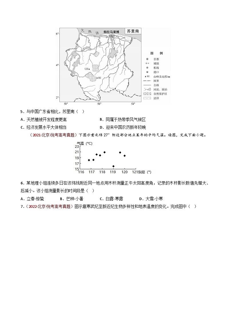 专题02 宇宙中的地球（原卷版）第3页