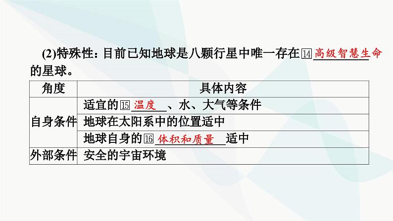 2024届高考地理一轮复习第二章宇宙中的地球及其运动第一节地球的宇宙环境及太阳对地球的影响课件08