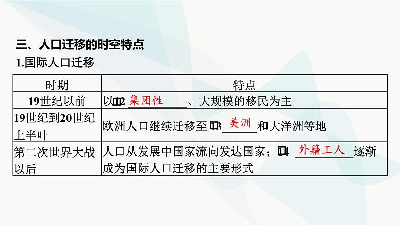 2024届高考地理一轮复习第八章人口第二节人口迁移课件第7页