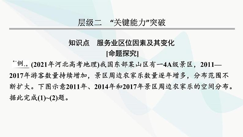 2024届高考地理一轮复习第十章产业区位因素第三节服务业区位因素及其变化课件08