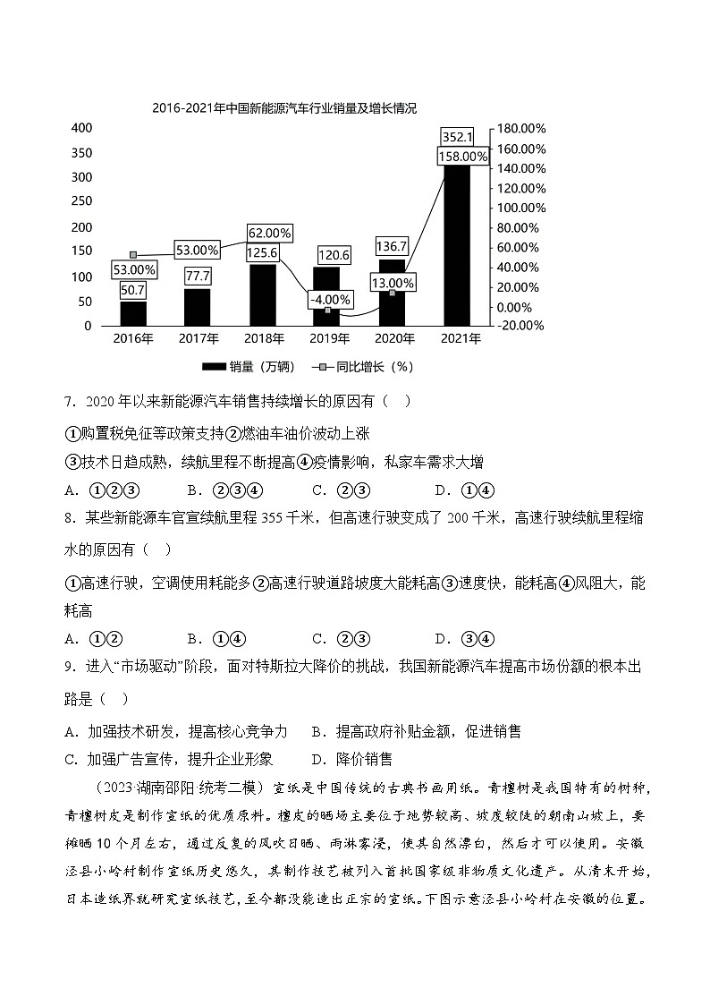 【大单元】3.2工业的区位因素 课时练习（人教2019必修第二册）03