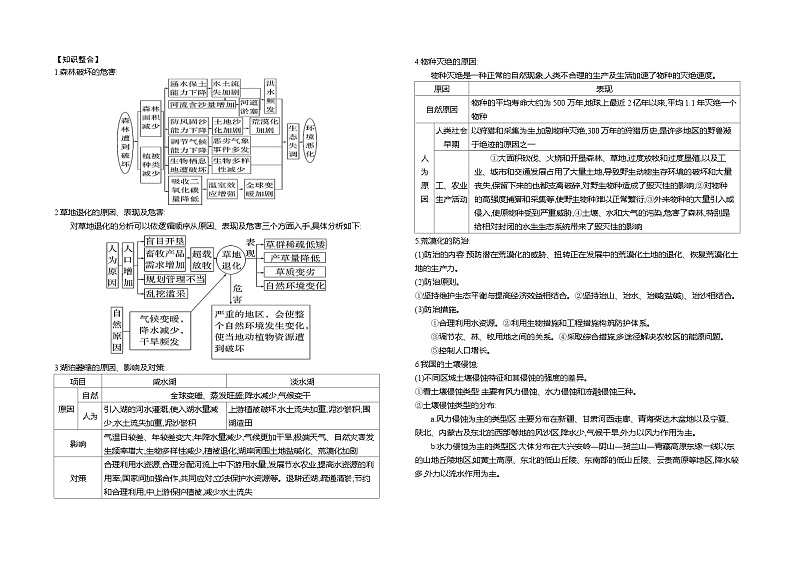 3.3 生态保护与国家安全 学案（人教版2019选择性必修3）第2页