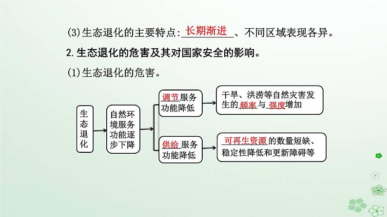 新教材2023高中地理第三章环境安全与国家安全第三节生态保护与国家安全课件新人教版选择性必修304