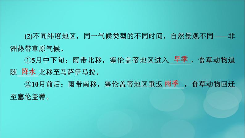 新高考适用2024版高考地理一轮总复习第1部分自然地理第3章地球上的大气第4讲气压带和风带及其对气候的影响考点3气候与自然景观课件07