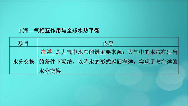 新高考适用2024版高考地理一轮总复习第1部分自然地理第4章地球上的水第2讲海水的性质和海_气相互作用考点2海_气相互作用课件第5页