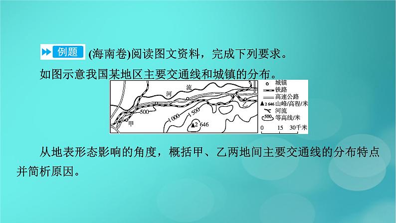 新高考适用2024版高考地理一轮总复习第1部分自然地理第5章地貌与地表形态的塑造第3讲构造地貌的形成考点3山地对交通的影响课件08