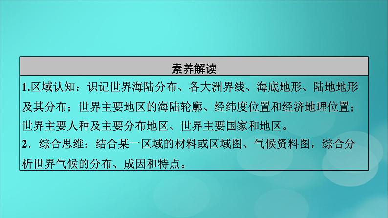 新高考适用2024版高考地理一轮总复习第5部分区域地理第1章世界地理第1讲世界地理概况考点1世界的陆地和海洋居民和国家课件06