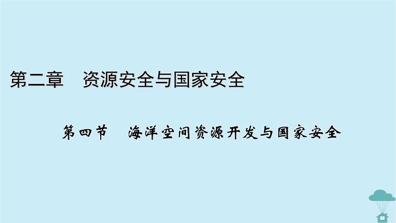 新教材2023年高中地理第2章资源安全与国家安全第4节海洋空间资源开发与国家安全课件新人教版选择性必修301