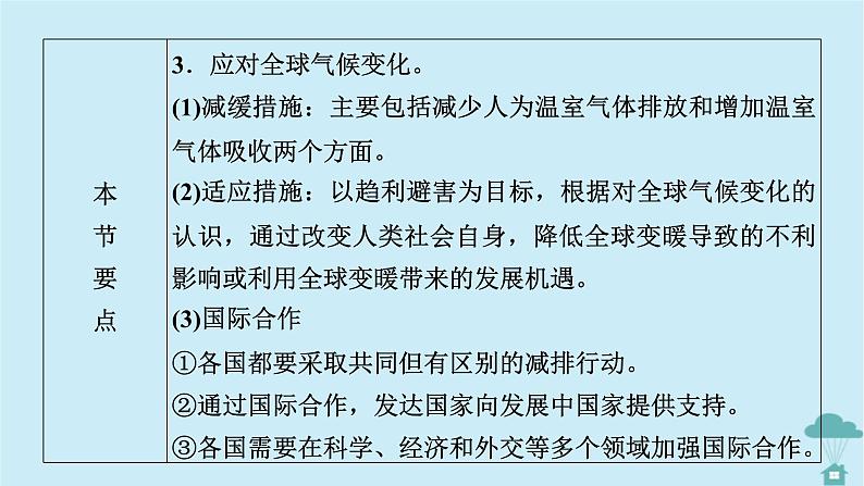 新教材2023年高中地理第3章环境安全与国家安全第4节全球气候变化与国家安全课件新人教版选择性必修305