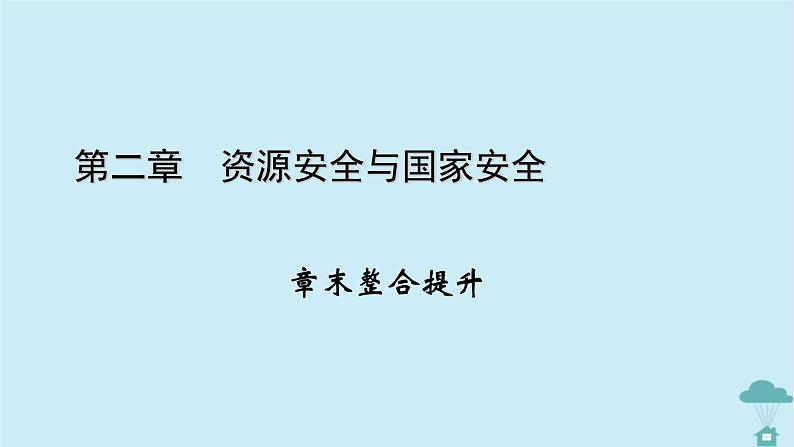 新教材2023年高中地理章末整合提升2第2章资源安全与国家安全课件新人教版选择性必修301