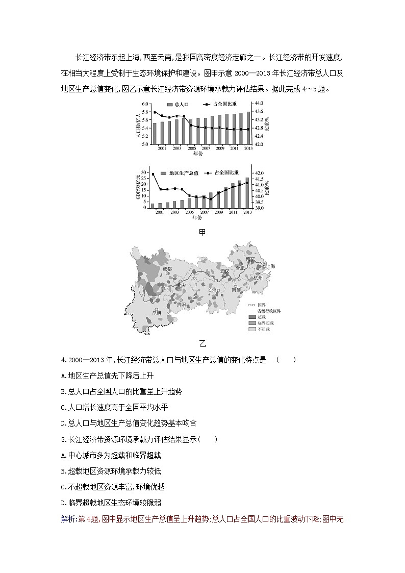 新教材2023高中地理第四章保障国家安全的资源环境战略与行动第二节国家战略与政策同步测试新人教版选择性必修302