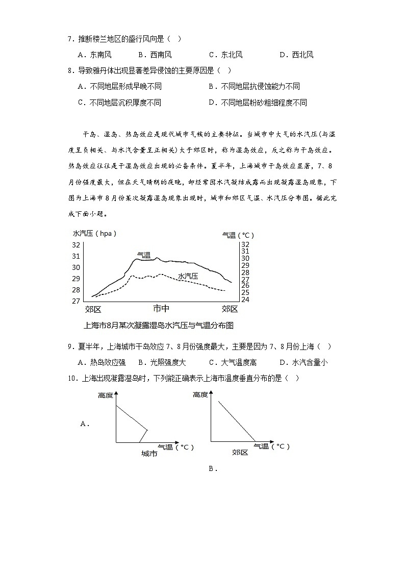 2022年天津市普通高中学业水平合格性考试模拟地理试题（含解析）03
