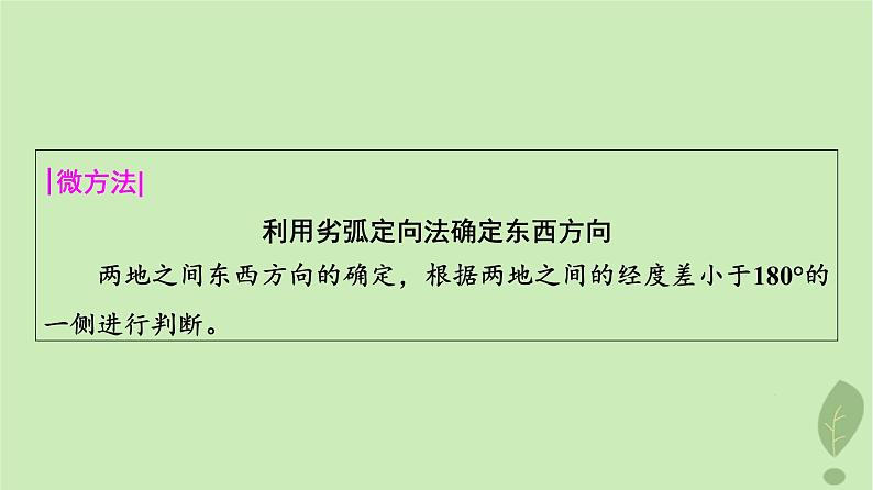 2024版高考地理一轮总复习第1章宇宙中的地球第1节经纬网与地图课件06