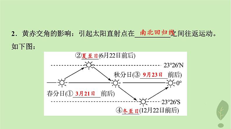 2024版高考地理一轮总复习第1章宇宙中的地球第6节地球的公转及其地理意义课件第6页