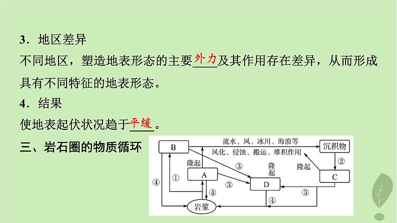 2024版高考地理一轮总复习第4章地表形态的塑造第2节塑造地表形态的力量课件第6页