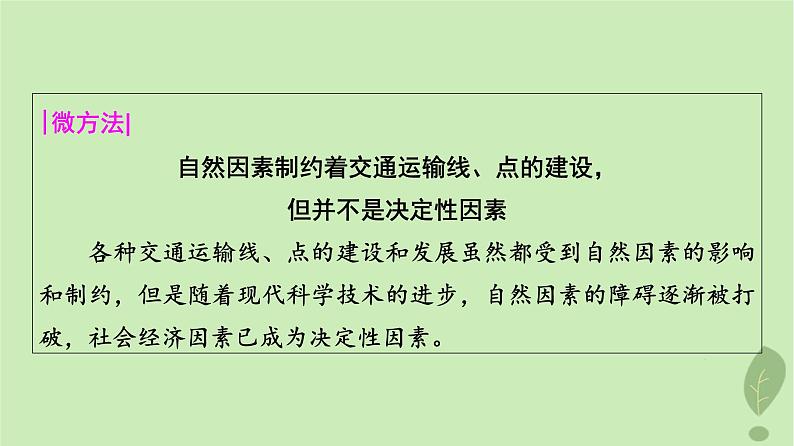 2024版高考地理一轮总复习第10章交通运输布局与区域发展课件04