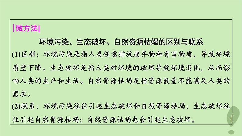 2024版高考地理一轮总复习第11章环境与发展第1节人类面临的主要环境问题走向人地协调__可持续发展课件06