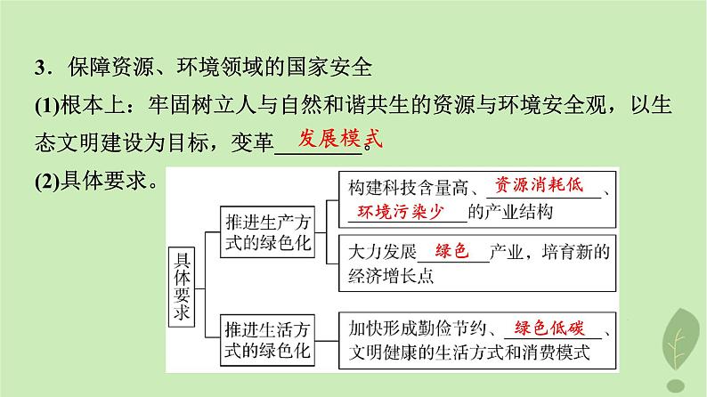 2024版高考地理一轮总复习第19章保障国家安全的资源环境战略与行动第1节走向生态文明课件06