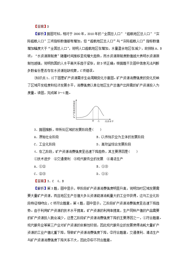 2023春新教材高中地理第2章资源安全与国家安全第1节资源安全对国家安全的影响课后限时训练新人教版选择性必修302