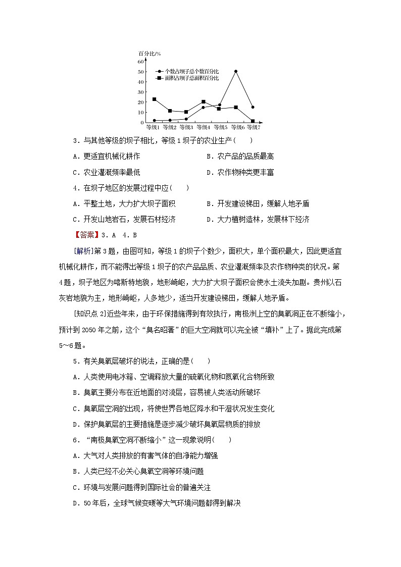 2023春新教材高中地理第3章环境与国家安全第4节环境保护与国家安全课后限时训练中图版选择性必修302