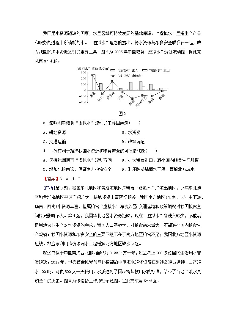 2023春新教材高中地理综合检测卷1第1章自然资源与人类活动中图版选择性必修302