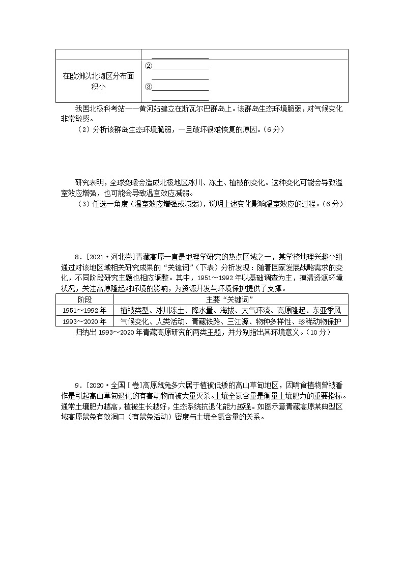 2024版新教材高考地理全程一轮总复习章末高考真题专练二十湘教版03