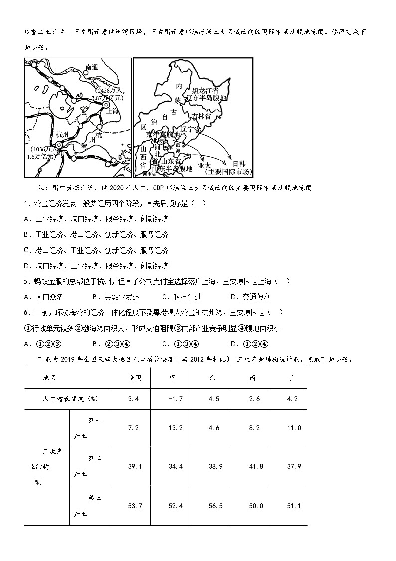 中图版2019 高中地理 选修2 第一章《区域类型与区域差异》检测题（Word版含答案）.302