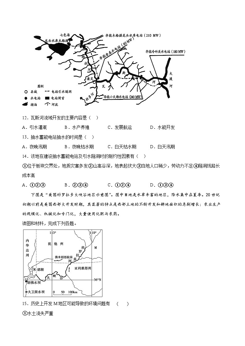 中图版2019 高中地理 选修2 第三章《区域协调》检测题（Word版含答案）.103
