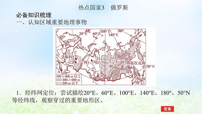 2024版新教材高考地理全程一轮总复习第五部分区域地理第二十一章世界地理第95课时俄罗斯澳大利亚课件湘教版04