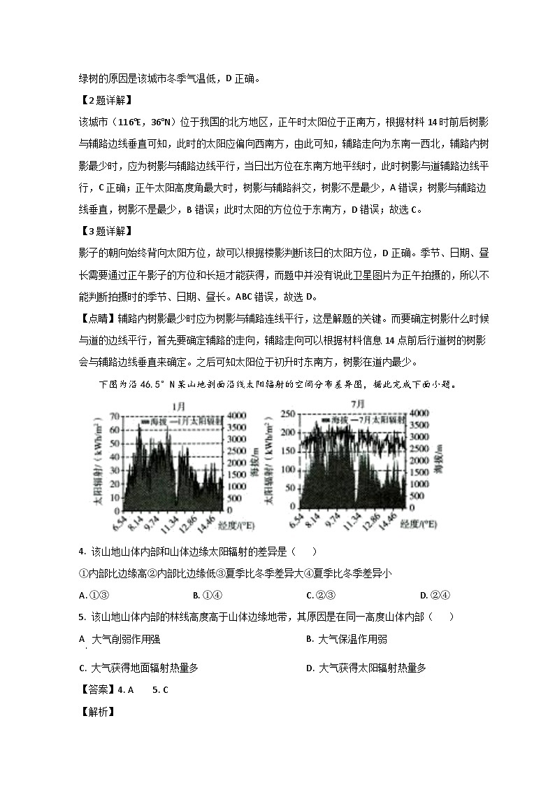 2023济南高三上学期开学检测地理试题含解析02