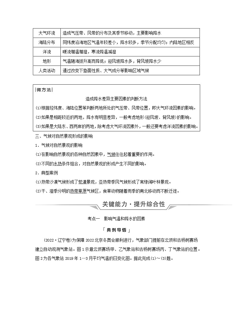 2024版高考地理一轮总复习第2章地球上的大气第5节气压带和风带对气候的影响教师用书02