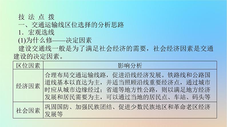 2024版新教材高考地理全程一轮总复习第二部分人文地理第十四章交通运输布局与区域发展第63课时交通运输布局课件新人教版第8页