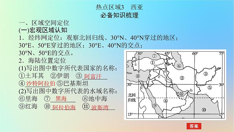 2024版新教材高考地理全程一轮总复习第五部分区域地理第二十三章世界地理第94课时西亚非洲课件新人教版第4页