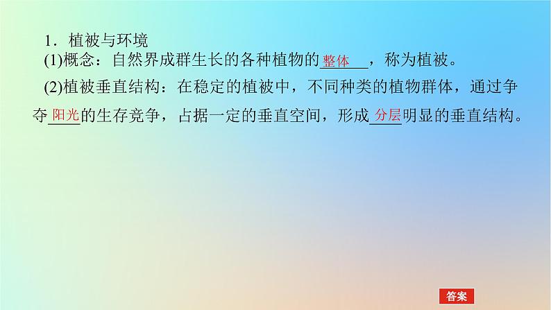 2024版新教材高考地理全程一轮总复习第一部分自然地理第九章自然环境的整体性与差异性第40课时植被课件新人教版第4页