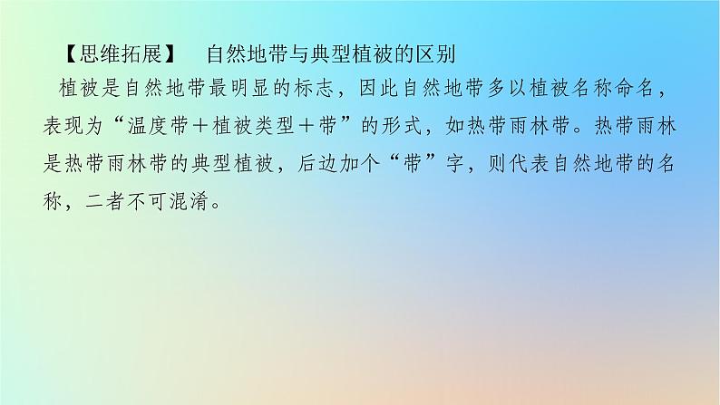 2024版新教材高考地理全程一轮总复习第一部分自然地理第九章自然环境的整体性与差异性第43课时陆地地域分异规律课件新人教版第7页