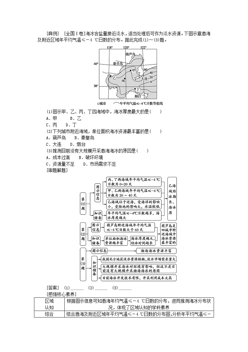 2024版新教材高考地理全程一轮总复习第四部分资源环境与国家安全第十九章自然资源与国家安全第81课时自然资源与人类活动学生用书湘教版03