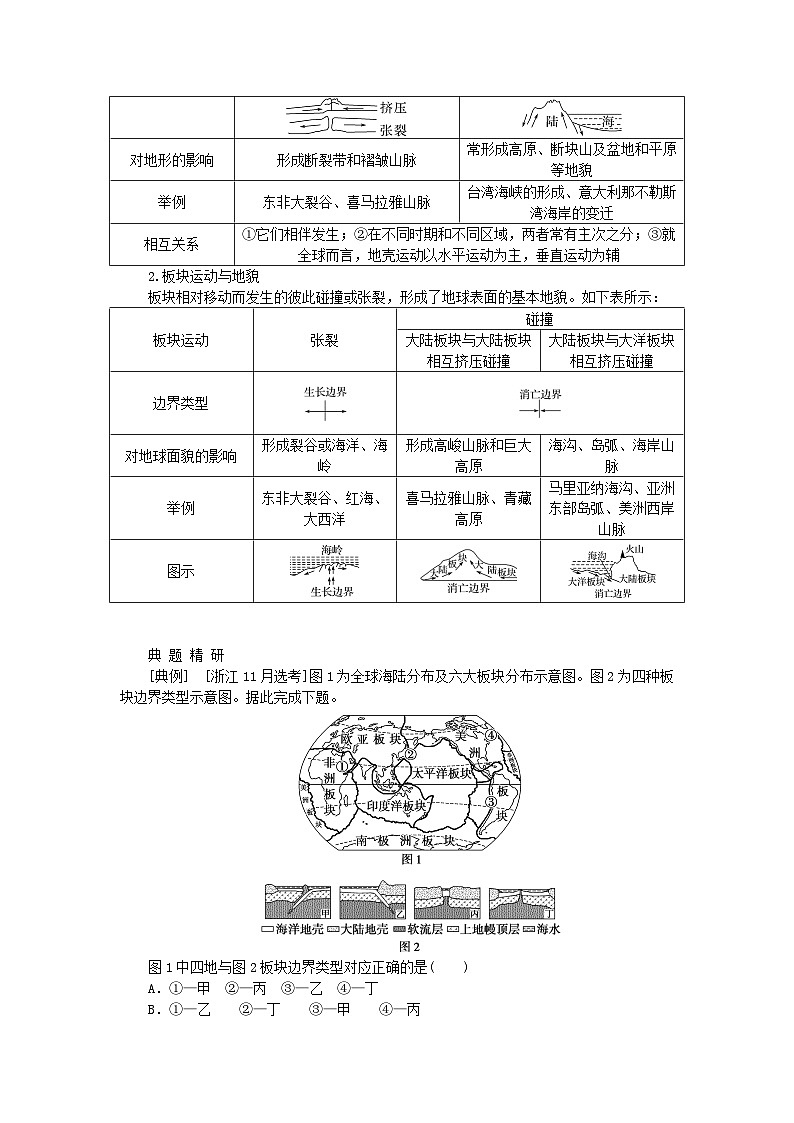 2024版新教材高考地理全程一轮总复习第一部分自然地理第四章岩石圈与地表形态第16课时内力作用与板块运动学生用书湘教版第3页